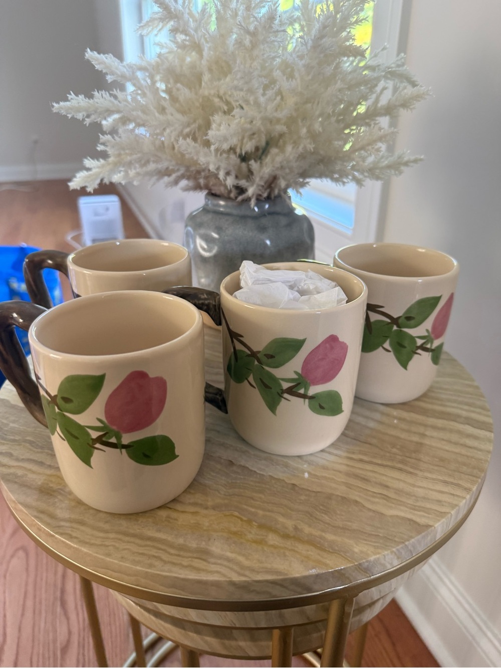 Franciscan Desert Rose grand Mugs set of four